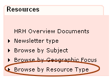 Browse by Resource Type